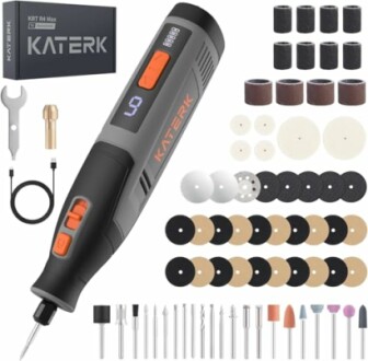 Katerk Kit de Herramientas de Amoladora con accesorios variados.